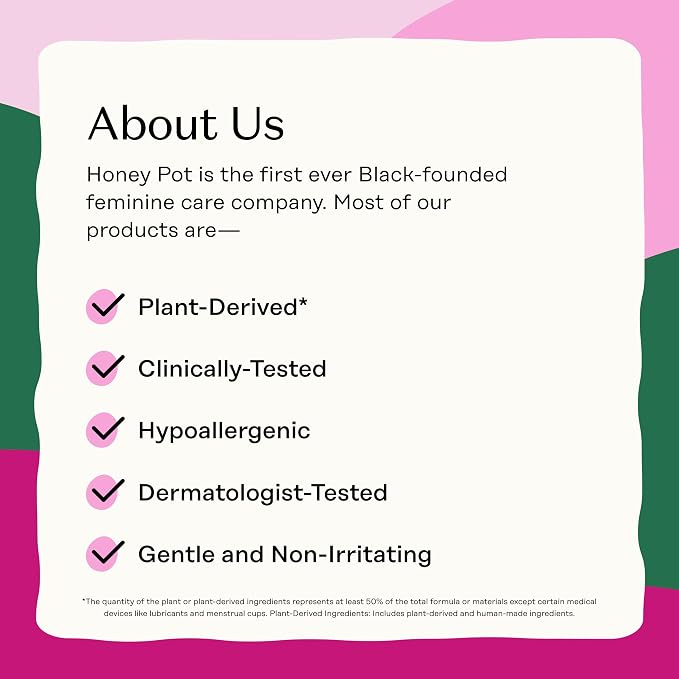 Honey Pot - Perimenopause All Day All Night Pads for Women - 100% Organic Cotton Top Sheet - Feminine Care - Multi-Fluid Absorbency - Harmonizing Herbs of Black Cohosh, Clary Sage, & Red Clover - 11ct