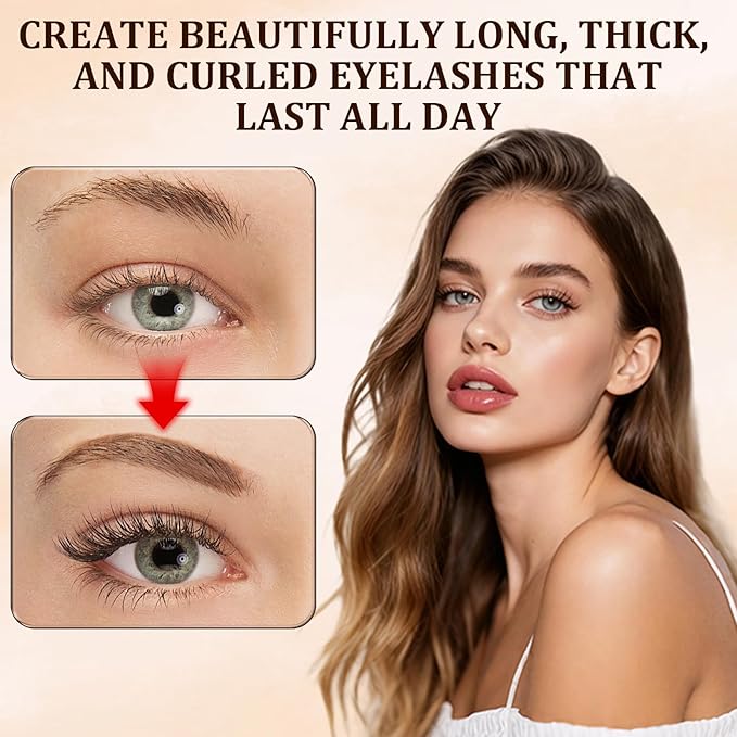 2PCS Waterproof Silk Fibre Thick Lengthening Mascara, 4D Silk Fiber Lash Mascaras,Iron Wand Mascaras Curling Eyelash,Waterproof Long-Lasting 4D Silk Fiber Lash Mascaras