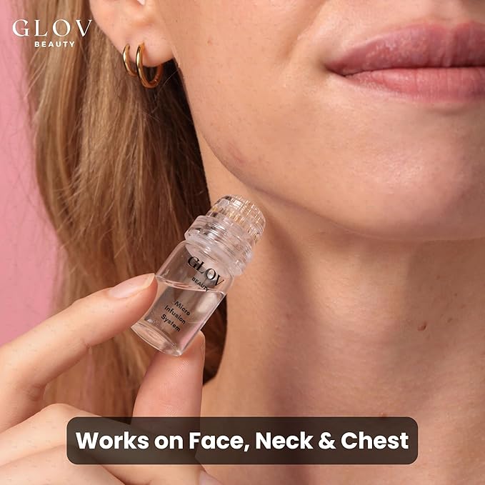 Glov Beauty Micro Infusion System - At Home Microinfusion with Anti Aging Serum - 1x Infusion Application 3x Serums