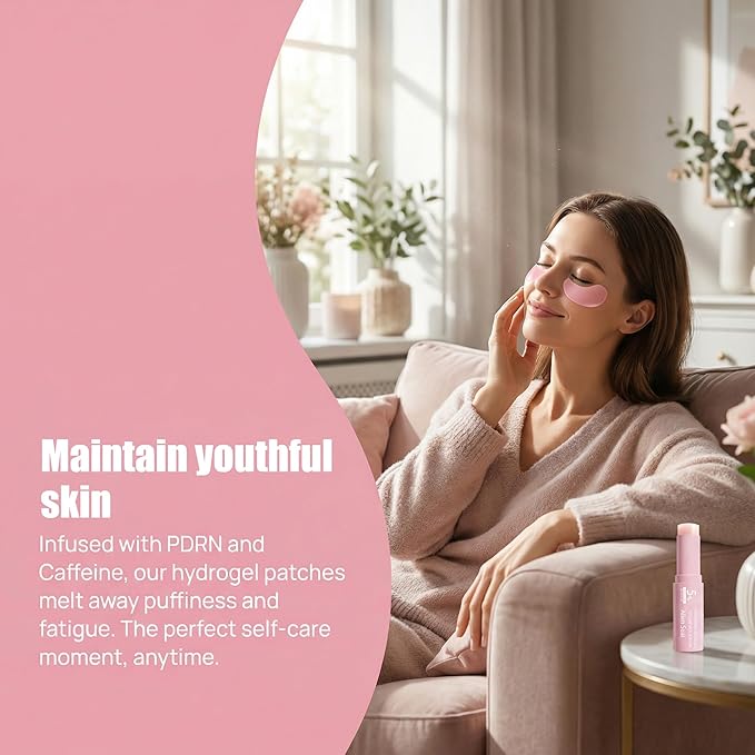 PDRN Pink Collagen Volume Multi Balm | All In One Volufiline, PDRN, NAD Stick for Youthful-Looking, Helping Look of Fine Lines, Firming Care, Anti-Aging Care | For Under-Eyes (Eye cream + Eye mask)