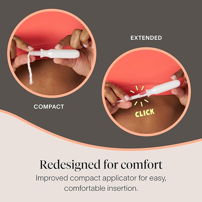 Cora Organic Cotton Tampons Multipack (18 Light, 36 Regular, 18 Super Tampons)