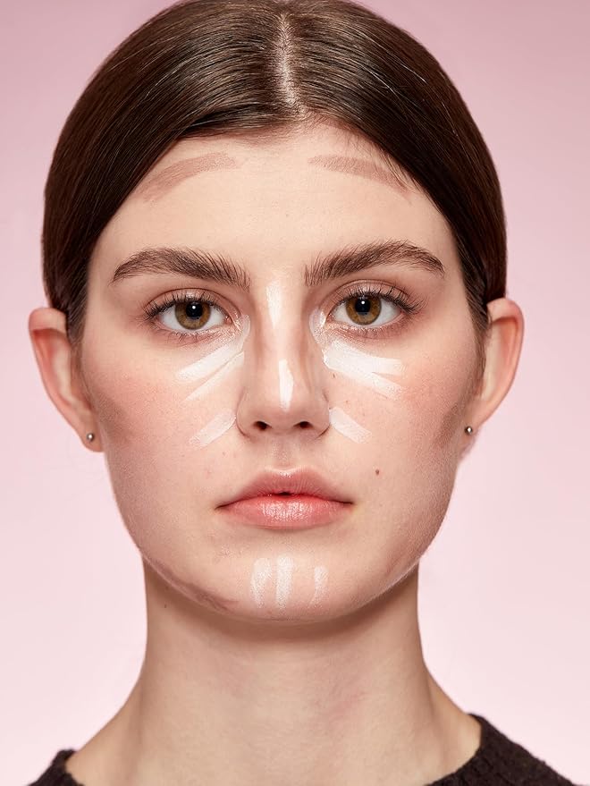SHEGLAM Fine Line 2-In-1 Nose Contour & Highlight Pen Long Lasting Waterproof Cream Bronzer & Highlight Sticks-Buff