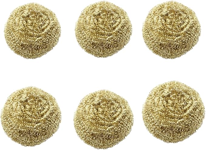 Soldering Iron Tip Cleaner, Solder Tip Cleaning Brass Wire for Soldering Station (6pcs)