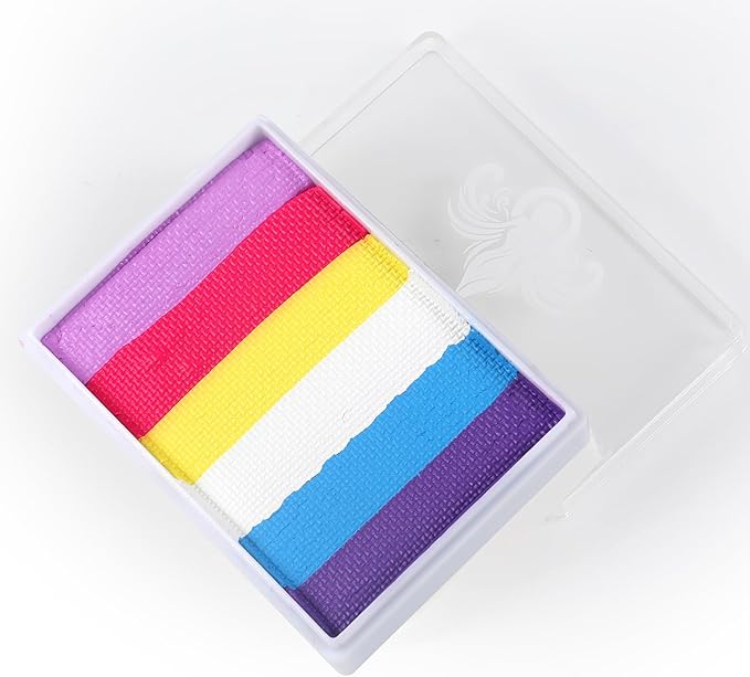 Anka Bella Professional Water Activated Rainbow Cake Face Paint（Dreamy Carnival）50gm,Hypoallergenic, Non-Toxic,Face Body Painting Makeup