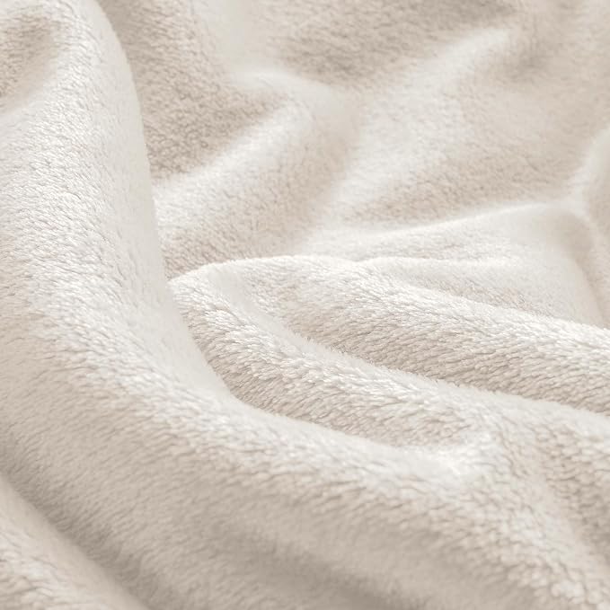 BEDELITE Fleece Blanket Soft Plush Oversized Bed Blanket Beige 120"x120" | Ultra Soft Plush Fleece, Lightweight Warmth, All Season Comfort, Fade Resistant, Machine Washable, Perfect for Sharing