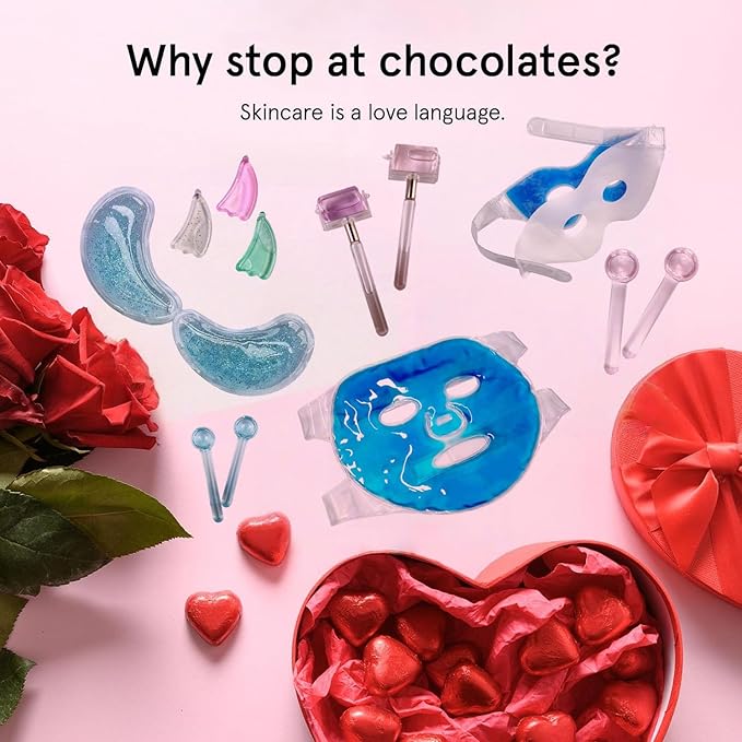 Reusable Under Eye Patches - 8PCS Hot & Cold Gel Eye Pads/Ice Pack for Puffy Eyes, Dark Circles & Eye Bags | Cooling Sleep Mask & Soothing Compress