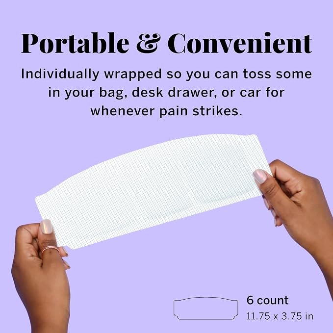 Pixie Heating Pad – Large Air-Activated Disposable Warmth Pads for Lower Abdomen & Back – Up to 8 Hours of Continuous Heat – Drug-Free, Portable & Discreet – 6 Count
