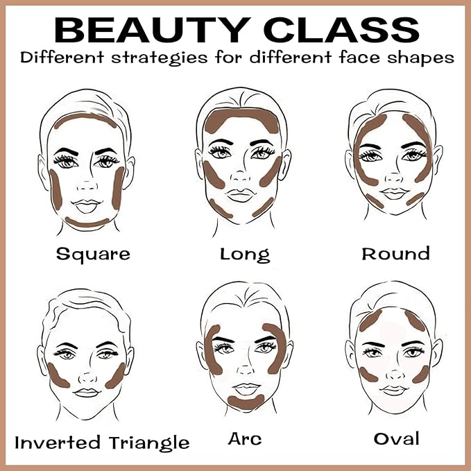 FOCALLURE Cream Contour Stick, Matte Bronzer Stick, Professional Face Shaping & Contouring Stick Makeup, Easy to Apply with Buildable Coverage, Long Lasting & Sweatproof, HAZEL WOOD