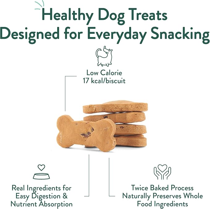 Portland Pet Food Bacon Dog Treats - Natural, Grain-Free Biscuits, 5 oz | Human-Grade, Limited Ingredient, Healthy Low Calorie Training Treats for Small & Large Dogs, Puppy to Senior, Made in USA