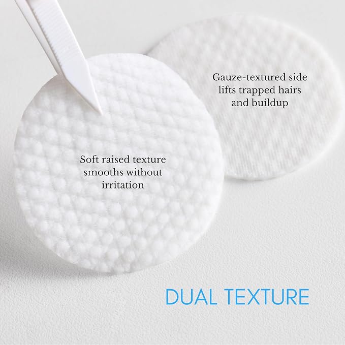 Ingrown Hair Pads for Face and Body - 12% AHA BHA Exfoliating Body Wipes with Glycolic Acid, Lactic Acid, & Salicylic Acid - Smooths Body Acne and Ingrown Hair- Fragrance-Free - 60pads