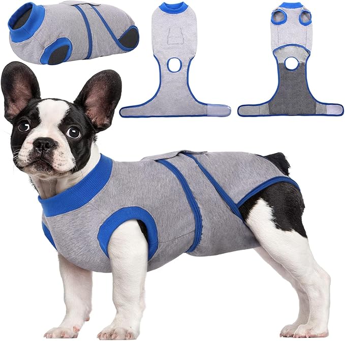 Kuoser Recovery Suit for Dogs Cats, Soft Dog Surgery Suit Female Male Spay | Professional Dog Onesie for Surgery, Substitute E-Collar & Cone, Prevent Licking Dog surgical suit Pet Neuter Suit