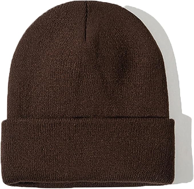 ZOORON Beanie for Women Men Ski Watch Cap Cuffed Plain Skull Knit Hat Soft Fisherman Winter Hat