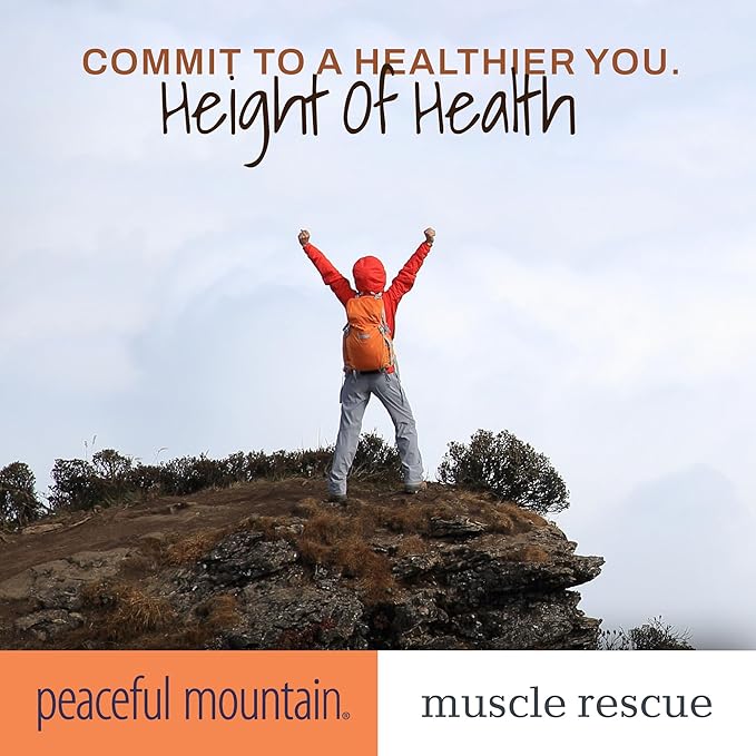 Peaceful Mountain Muscle Rescue Homeopathic Gel - for Muscle discomfort with Arnica and Comfrey - 2oz
