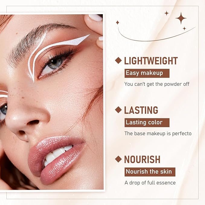 Flawless Eraser Foundation Stick,Korean Hydrating Lightweight Foundation Stick with Brush,Multi-Use Foundation Stick Makeup, Waterproof Thin and Cover Blemishes for All Skin Types (deep wheat, 05)