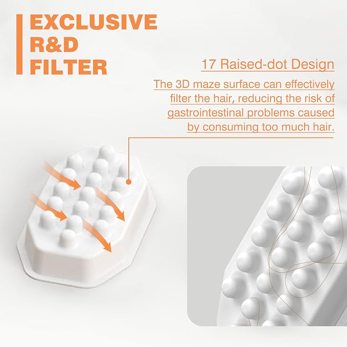 Rellaty Cat Water Fountain Stainless Steel | 8 Filters Replacement & 8 Pre-Filter Sponges