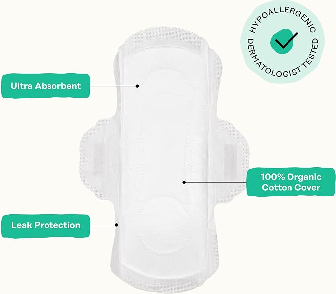 The Honey Pot Company - Herbal Panty Liners for Women - Organic Incontinence w/Wings - Infused w/Essential Oils for Cooling Effect - Postpartum Essentials - Feminine Care - 20ct