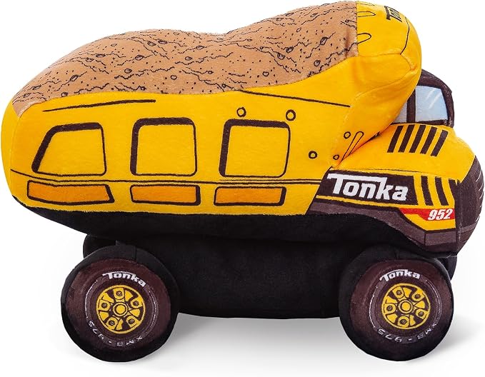 Northwest Hasbro Tonka Sketched Hugger Pillow & Silk Touch Throw Blanket Set, 50x60 Inch Blanket and 11 Inch Plushie