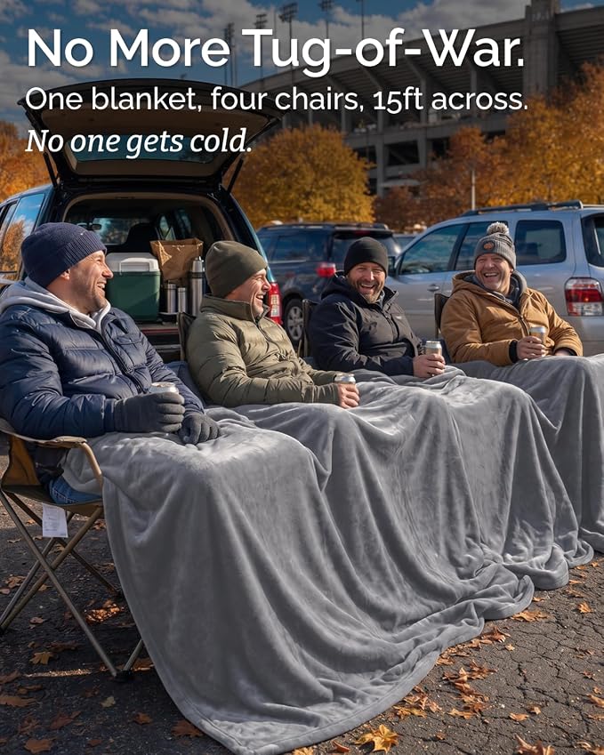 Ultra Soft Fleece Blanket Oversized King Size - Flannel Fleece Luxury Blanket - Lightweight for Couch Bed Chair - Thick, Warm and Breathable - All Season Cozy, Dark Grey