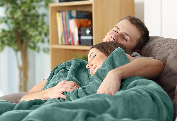 Utopia Bedding Soft Fleece Bed Blanket Throw Size Celadon (50x60 Inch) | Microfiber Plush Warm Lightweight Breathable Cozy Blanket Anti-Static, All Season Use, Gift for Women and Men