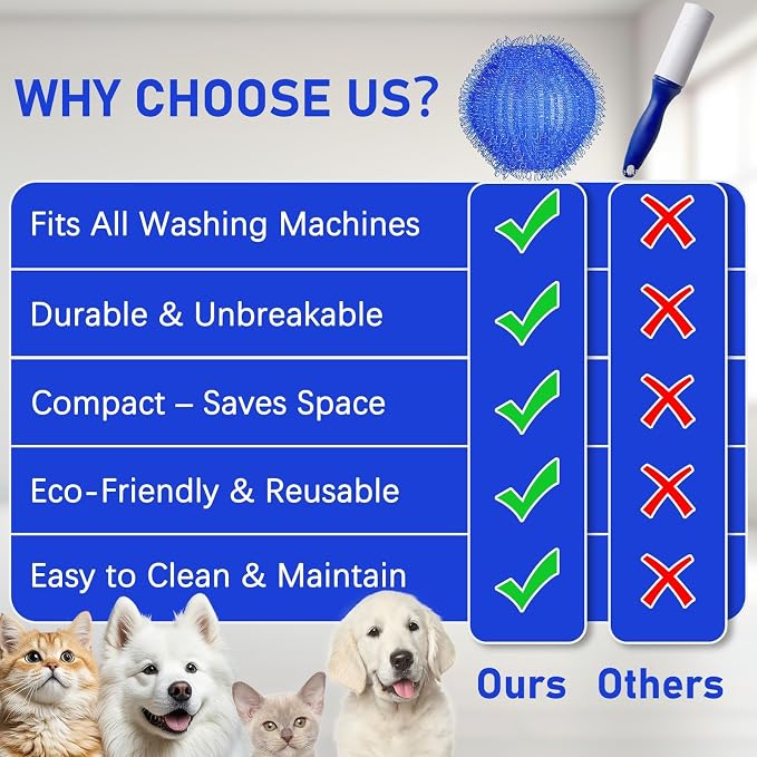 Pet Hair Remover for Laundry, Hair Catcher for Washing Machine, 12PCS | Washing Machine Fur Catcher, Dog Hair Remover for Laundry & Cat Laundry Pet Hair Catcher for Clothes, Towels & Blankets
