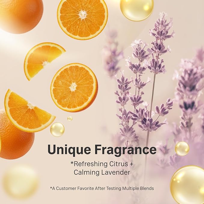 Aromatherapy Massage Oil - Lavender Oil & Orange 10 Fl Oz - Thai Body Oil for Massage Therapy with Jojoba, Avocado, Argan, Aloe, Almond – Relaxing Body Care & Self-Care