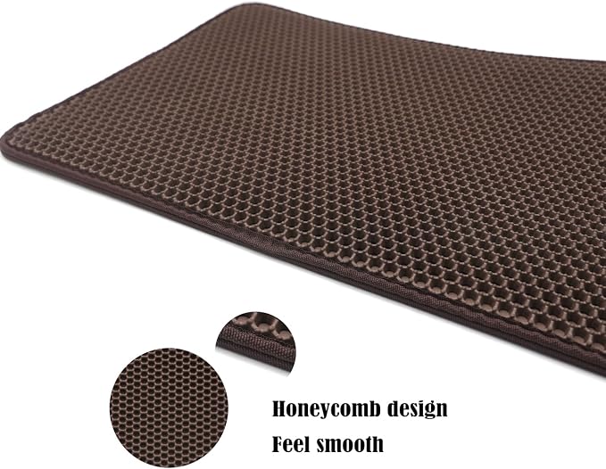 XKMT- Animal Pet Supplies Cats Litter & Housebreaking 30X40 Brown Cat litter Mat Double Layer Pad Trapper Folding Pad EVA Foam Rubber