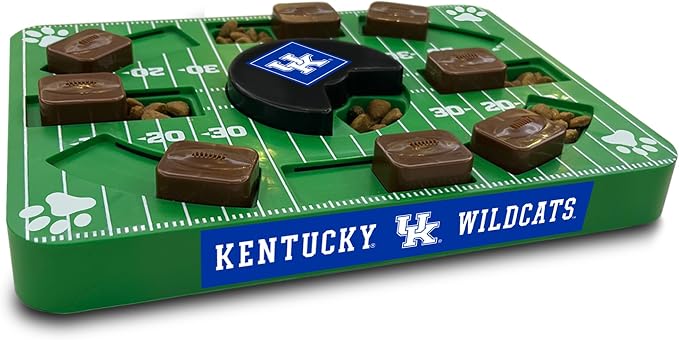Pets First NCAA Kentucky Wildcats Puzzle Toy, Puzzle Treat Dog Toy, Interactive Dog Treat Toy, Dog Puzzle Feeding Slow Toy