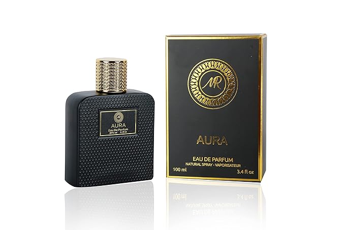 MR Aura Eau de Parfum for Men, 3.4 Fl Oz (100 ml), Long-Lasting Fragrance Spray