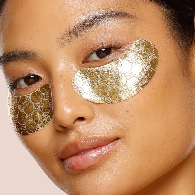Jouer Luminize Dark Circle Correcting & Smoothing Eye Patches, Caffeine Eye Patch for Dark Circles and Puffiness, Under Eye Mask Patch for Wrinkles