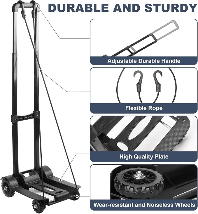 Masajeo Massage Table Cart Portable Massage Table Traveler Cart Massage Table Cart with Wheels Portable Massage Table Carrier Trolley Telescoping Handle Fits Most Sizes Sturdy Foldable Light Durable