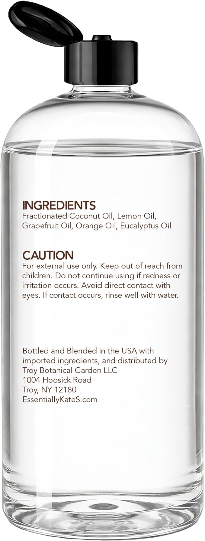 Aromatherapy Massage Oil – Citrus & Eucalyptus with Fractionated Coconut Oil, Lightweight Non-Greasy, Very Long-Lasting Glide and Excellent Slip, 100% Natural, 8 FL Oz