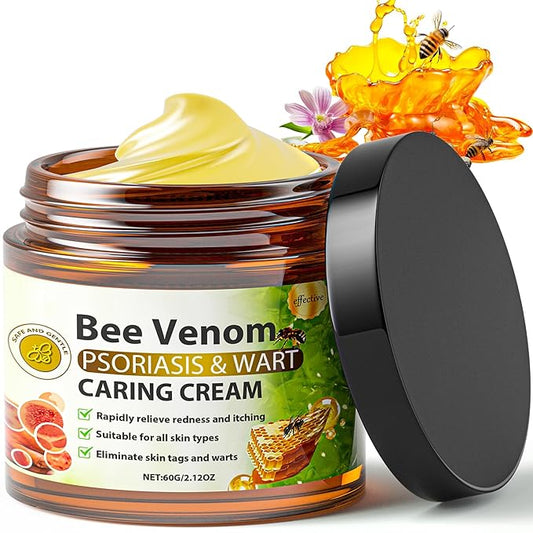 Bee Venom Skin Treatment Cream, Long-Lasting Hydrating & Natural Restoration Balm For All Skin Types, Scientifically-Validated Bee Venom Comprehensive Cream, 2.12 OZ