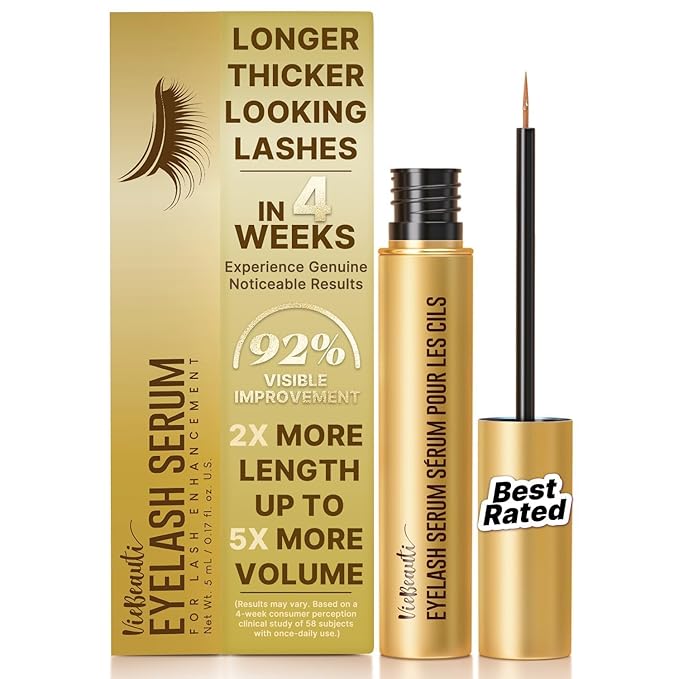 VieBeauti Eyelash Serum for Daily Lash Care, Gentle PGA-Free Lash Conditioning Serum to Support Healthier Looking Lashes, Vegan & Cruelty-Free