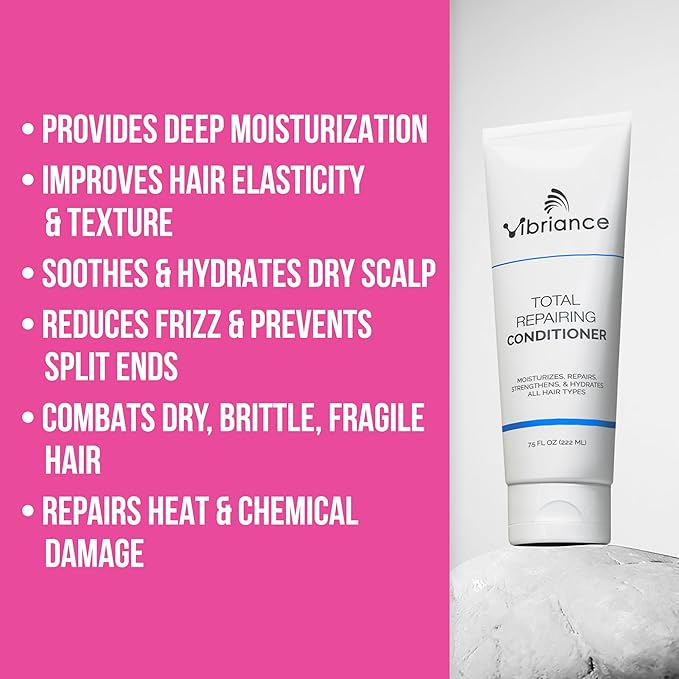 Vibriance Total Repairing Conditioner - Thickening Biotin Conditioner for Aging Hair for Women and Men - For Thinning Hair, Dry Scalp