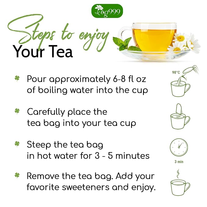 TOG999, Premium 120 Thyme Leaf Tea Bags, 100% Natural & Pure. Loose Leaf Thyme Herbal Tea. No Sugar, No Caffeine, No Gluten, Vegan.