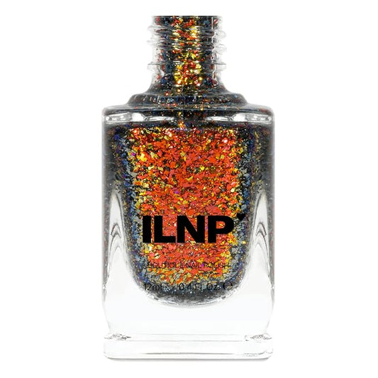ILNP Glory - Red, Orange, Copper, Gold, Chartreuse Ultra Chrome Flakie Nail Polish