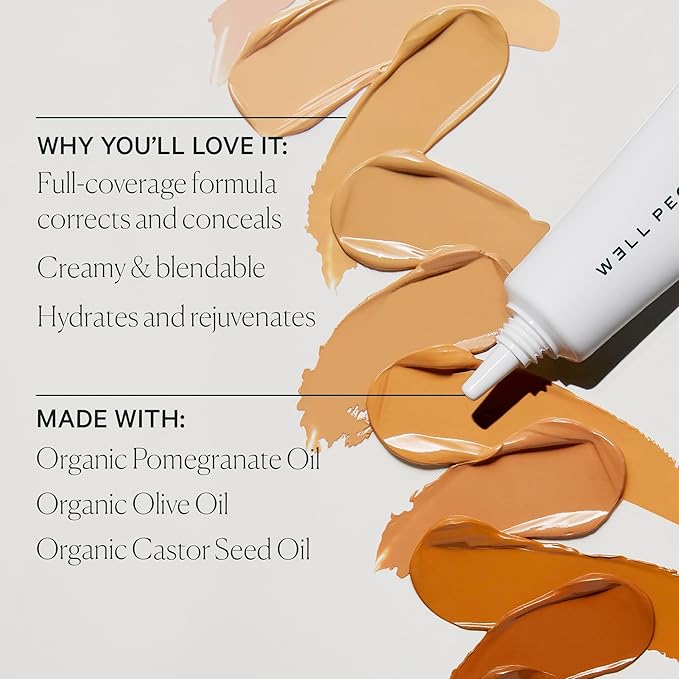 Well People Bio Correct Concealer, Full-coverage, Nourishing Liquid Concealer For Concealing & Correcting, Hydrating Formula, Vegan & Cruelty-free, 15W
