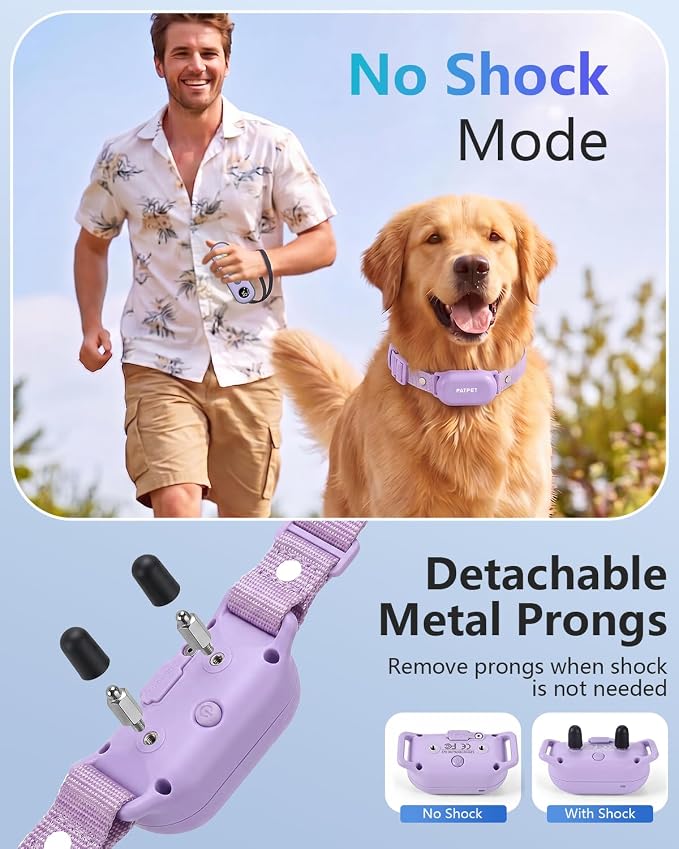 PATPET Dog Shock Collar with Remote Control - 4000FT Safe Training Collar