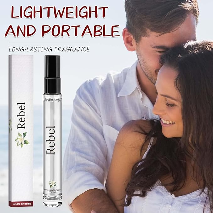 Rebel Cologne Pheromone for Men,Alloura Pheromone Perfume, Long Lasting Men's Cologne Fragrance(2PCS)