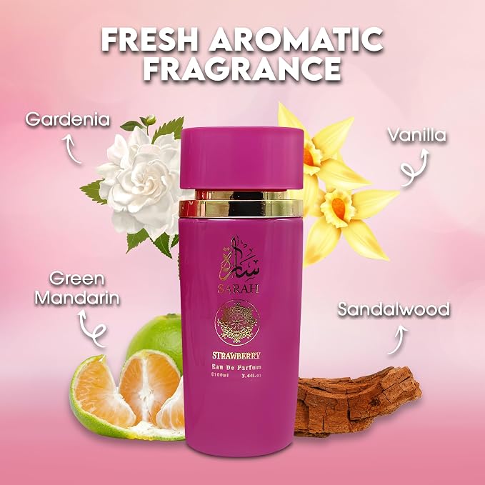 A CENTER Sarah&Candy Perfume Set for Women - Floral Fragrance Gift Set with Vanilla, Sandalwood, Musk| 3.4 Fl Oz Each Eau De Parfume for Daily Use