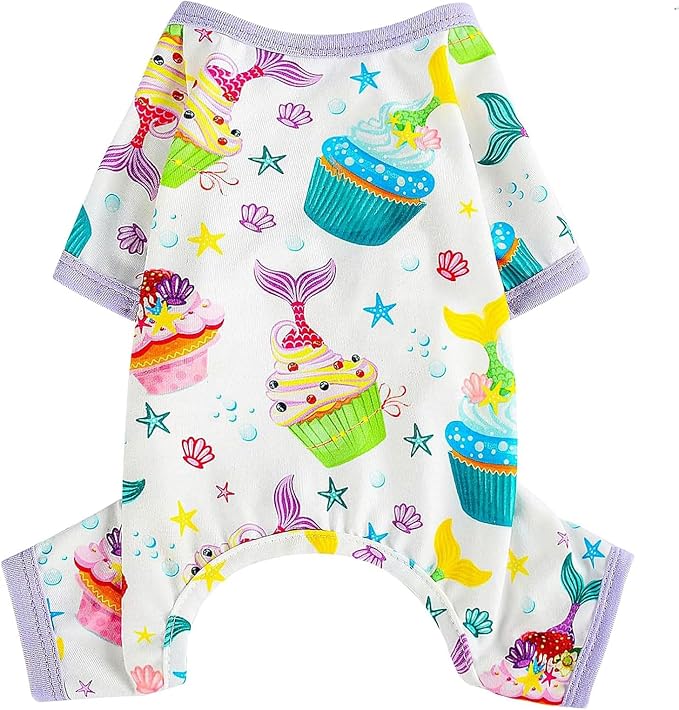 Dog Pajamas for Small Dogs Boy Girl, Dog Clothes Tiny Chihuahua Yorkie Spring Summer Shirt, Cute Puppy Outfit Pjs Jumpsuit Cat Onesie Apparel Pet Clothes