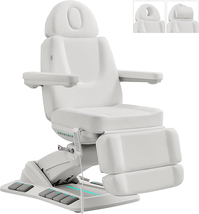 Beauty Spa Medical Treatment Chair 4 Motor Electrical Facial Medical Spa Tables with Rotating Seat AURORA