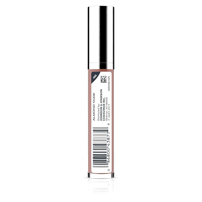 Neutrogena Hydro Boost Moisturizing Lip Gloss,Hydrating Non-Stick and Non-Drying Luminous Tinted Lip Shine with Hyaluronic Acid to Soften and Condition Lips,27 Almond Nude Color,0.10 oz,(Pack of 2)