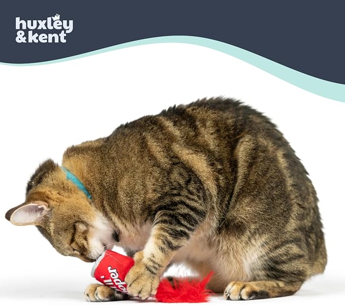 Huxley & Kent Plush Crinkle Catnip Cat Toy, Lil' Pooper