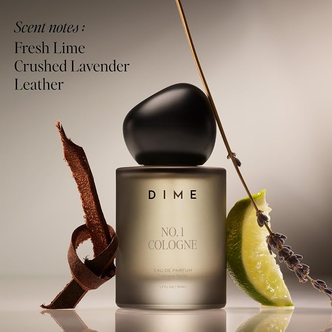 DIME No. 1 Cologne For Men, 1.7 oz / 50 ml - A Bold Blend of Sparkling Grapefruit, Dark Rhum, Amber Woods and Cardamom