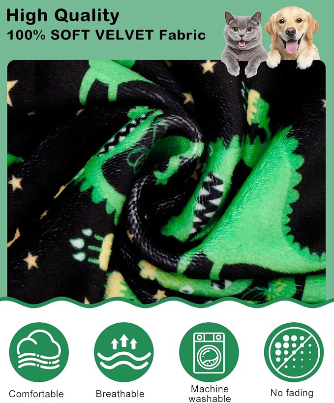 CuteBone Dinosaur Costume Dog Pajamas, Stretchy Spandex Crystal Velvet Sleepwear Coat for Small Dogs, Soft & Warm Pet Outfit Clothes for Cold Weather, Cozy Pullover Design COSP14XXL