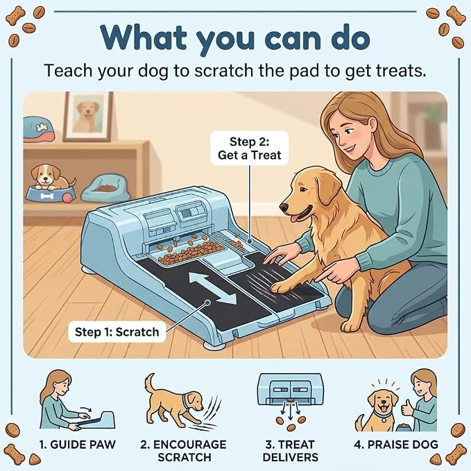 Dog Nail File Toy, 2 Dog Treat Puzzle, Strong Anti-Slip Strips