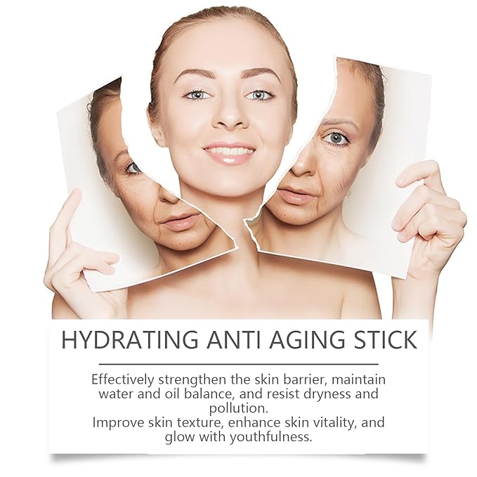 Grospe Multi Balm Moisturizer Stick, All-In-One Hydrating Lotion Stick For Face，Lip, Eye And Neck Balm Make Up Base, Reduce Wrinkle & Moisturizing For Women Face Skin Care