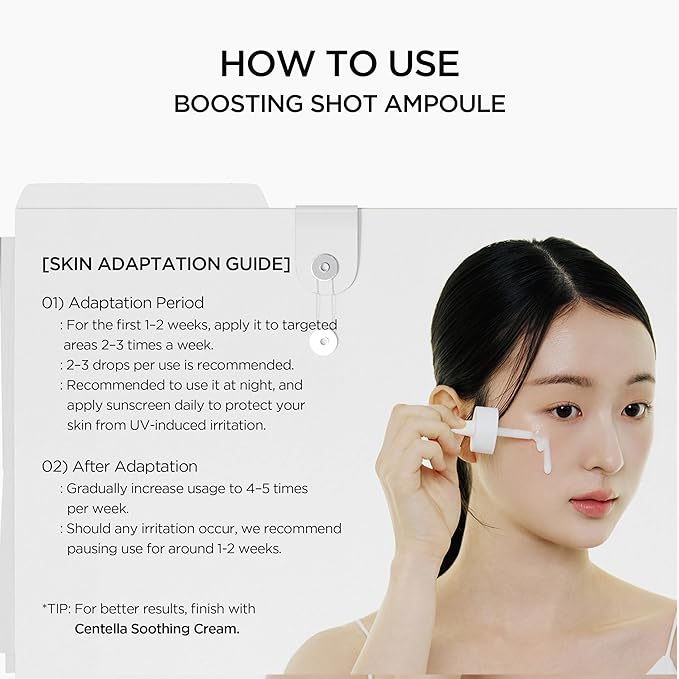 SKIN1004 Matrixyl 10% Boosting Shot Ampoule, Hyaluronic Acid Serum for Face, Facial Spicule Serum for Deep Hydration & Firming, Centella Ampoule with Panthenol, Korean Skin Care, 1.01fl.oz / 30ml