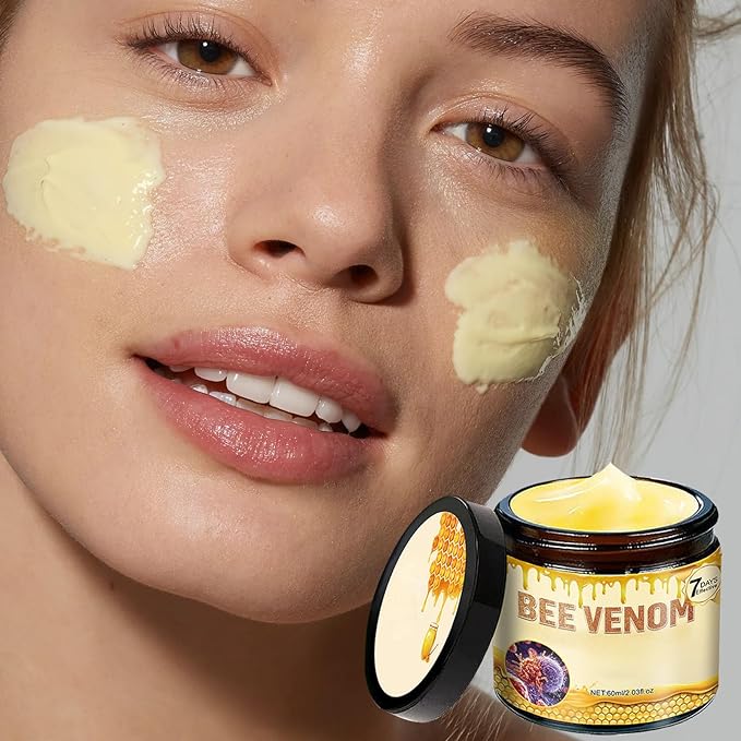 Bee Venom Skin Cream, 2Pcs Natural Bee Venom Cream, Suitable for Everyday Skincare & Most Skin Types